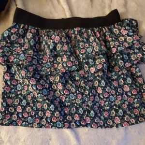 Layered floral skirt